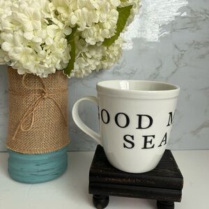 Like New GOOD MORNING SEATTLE Space Needle Coffee Mug White/Embossed Letters